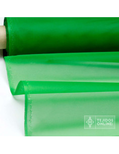 Organdí Verde - Tela para Levantar Volantes - Tienda Tela