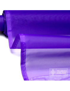 Organdí Morado - Tela para Levantar Volantes - Tienda Tela