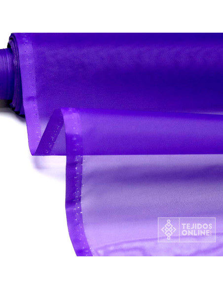 Organdí Morado - Tela para Levantar Volantes - Tienda Tela
