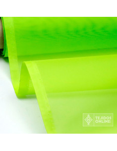 Organdí Verde Lima - Tela para Levantar Volantes - Tienda Tela