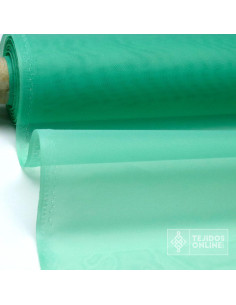 Organdí Verde Agua - Tela para Levantar Volantes - Tienda Tela