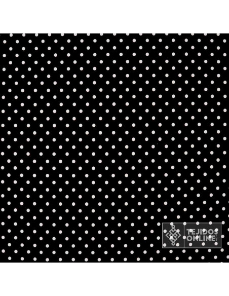 Tela Negra Lunar Blanco Lenteja - Telas de Flamenca - Tejidos Tela Negra Lunar Blanco Lenteja - Telas de Flamenca - Tejidos