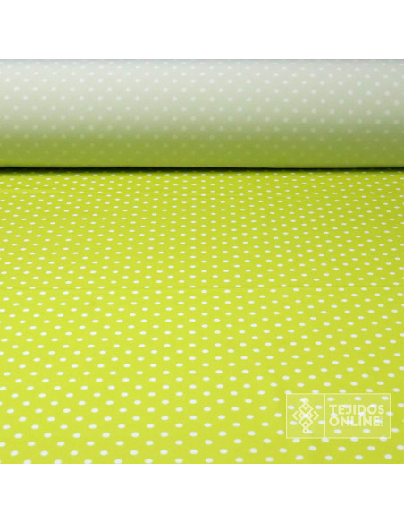 Tela Verde Manzana Para Flamenca - Telas de Lunares Baratas - Imagen 1