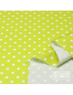 Tela Verde Manzana Para Flamenca - Telas de Lunares Baratas - Imagen 2