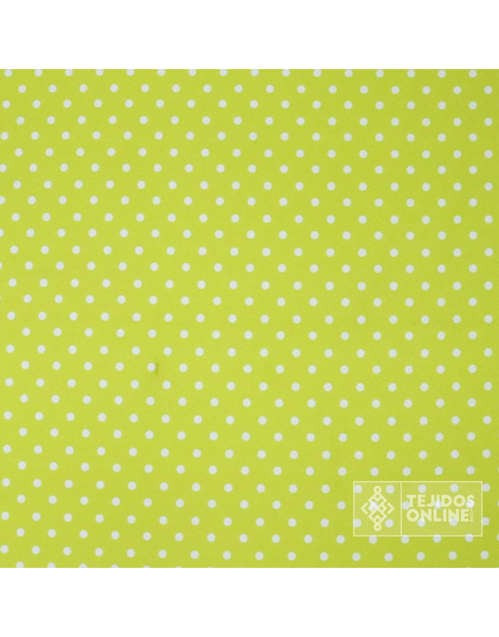 Tela Verde Manzana Para Flamenca - Telas de Lunares Baratas - Imagen 3