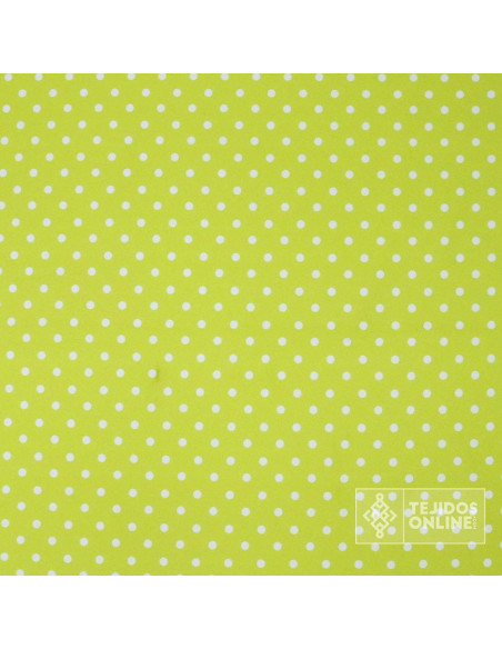 Tela Verde Manzana Para Flamenca - Telas de Lunares Baratas - Imagen 3