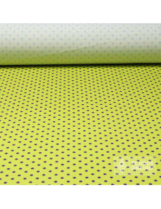 Tela Lima Lunar Morado Lenteja - Tela para Flamenca - Lunares - Imagen 1