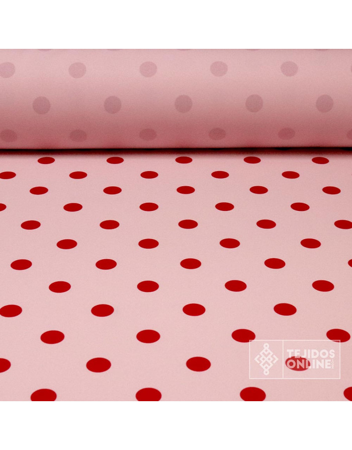 Tela Rosa Nude Lunar Grosella - Tela Rosa de Flamenca - Telas - Imagen 1