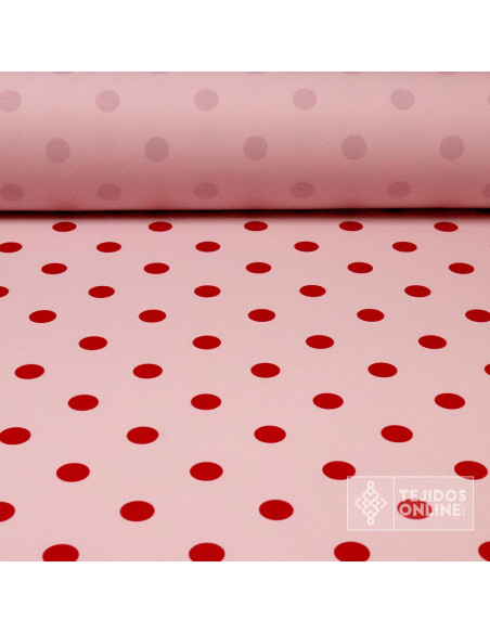 Tela Rosa Nude Lunar Grosella - Tela Rosa de Flamenca - Telas - Imagen 1