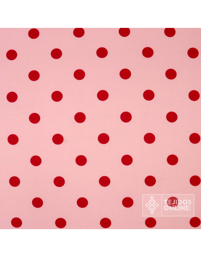 Tela Rosa Nude Lunar Grosella - Tela Rosa de Flamenca - Telas - Imagen 3