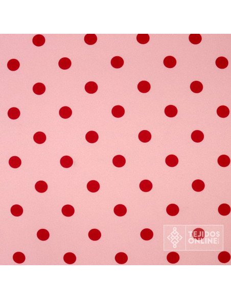 Tela Rosa Nude Lunar Grosella - Tela Rosa de Flamenca - Telas - Imagen 3