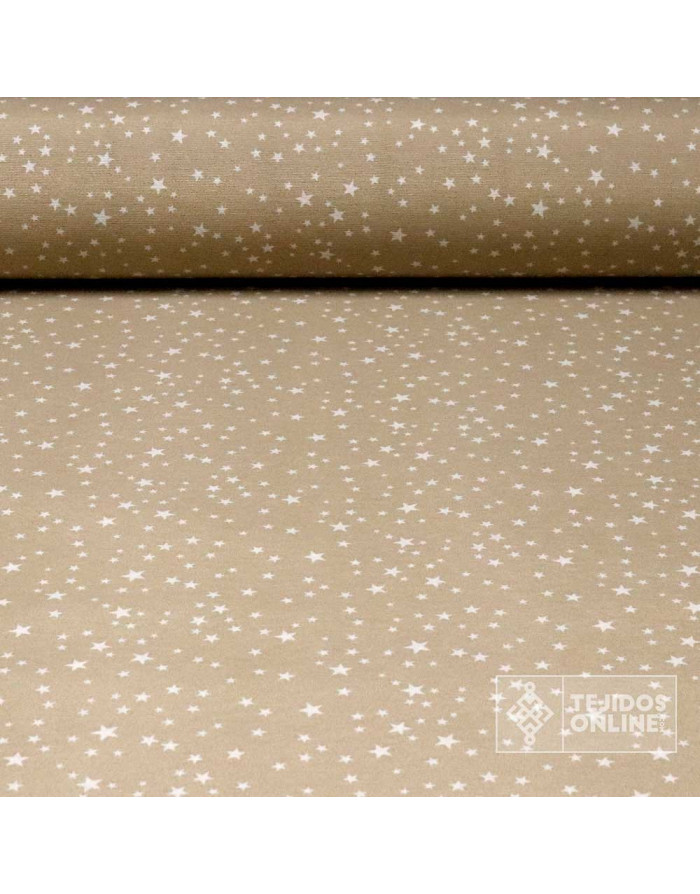 Tela Estrellas Camel - Telas para Cortinas Infantil - Imagen 1