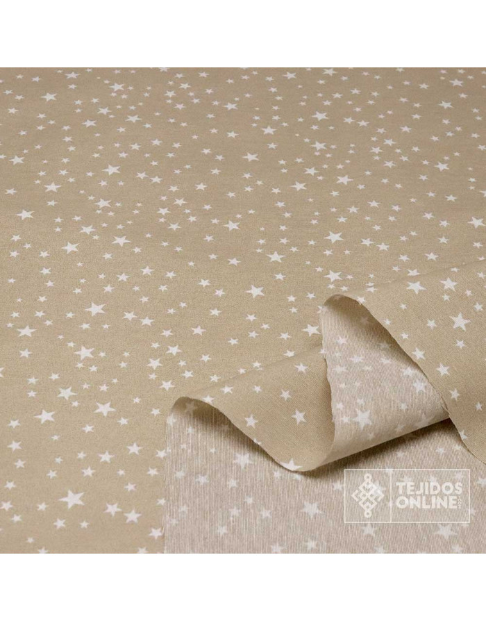 Tela Estrellas Camel - Telas para Cortinas Infantil - Imagen 2