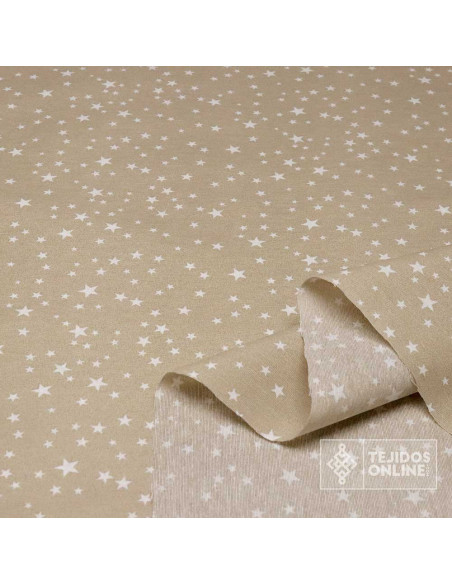Tela Estrellas Camel - Telas para Cortinas Infantil - Imagen 2