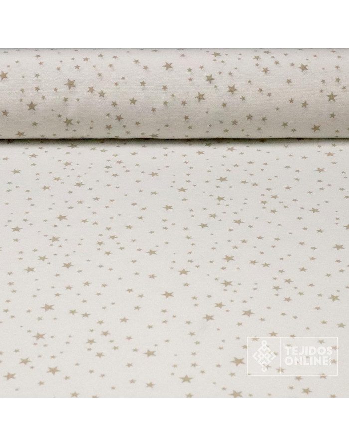 Tela Estrellas Camel - Telas para Cortinas Infantil - Imagen 1