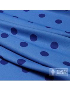 Tela Azafata Lunar Cobalto - Retal | Telas para Trajes de Flamenca 2
