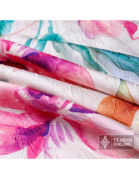 Tela Brocada Flor Galán  - Telas de Vestir- Tejidosonline Tela Brocada Flor Galán  - Telas de Vestir- Tejidosonline