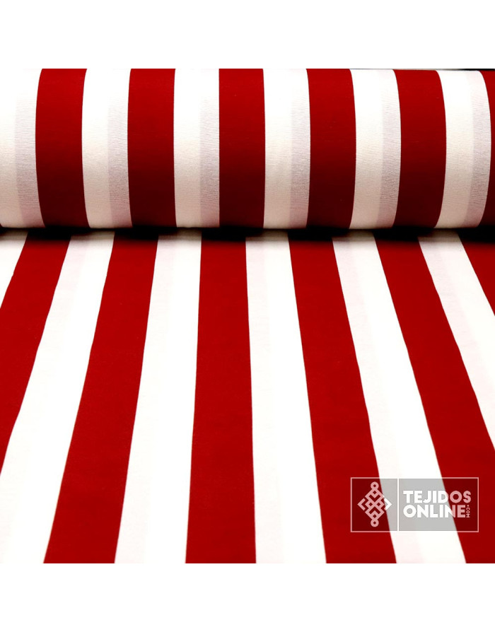 Loneta Rayas Anchas - Telas Para Cortinas de Feria - Telas Online