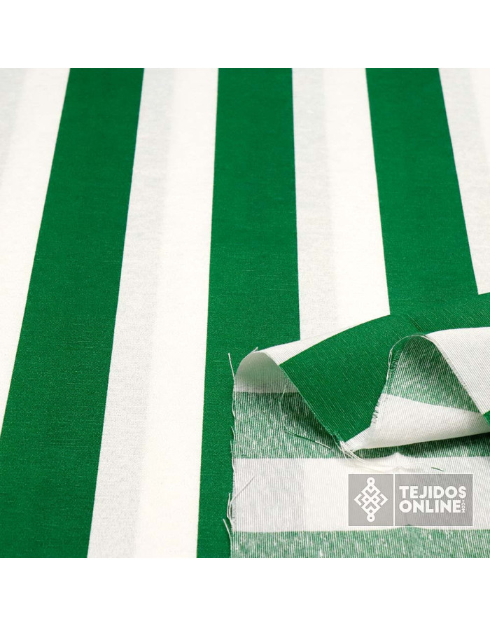Loneta Rayas Anchas - Telas Para Cortinas de Feria - Telas Online