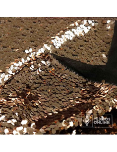 Lentejuela Cobre Pétalos - Telas de Lentejuela Negra 2