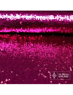 Lentejuela Fucsia- Telas de Lentejuela Rosa - Tienda de Telas