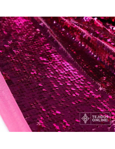 Lentejuela Fucsia- Telas de Lentejuela Rosa - Tienda de Telas 2