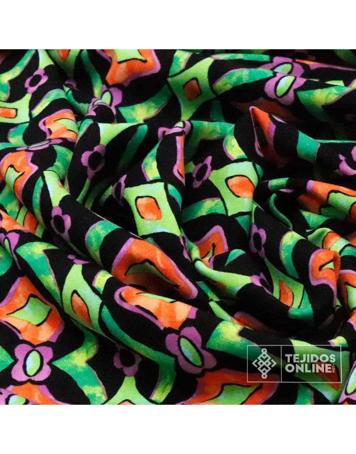 Telas de Vestir - Tela Viscosa Espiral - Telas Estampadas