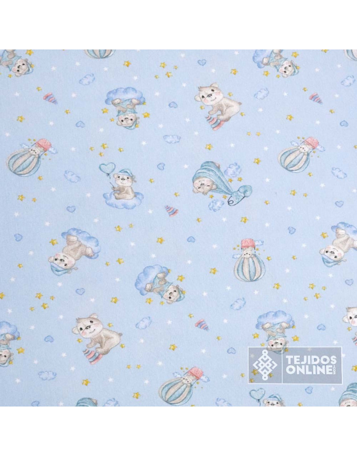 Loneta Osos Peluche Infantil  | Telas Infantiles | Mejor Precio