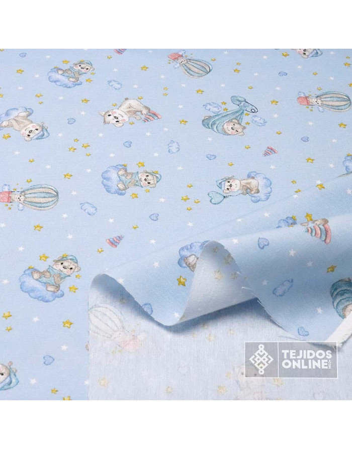 Loneta Osos Peluche Infantil  | Telas Infantiles | Mejor Precio