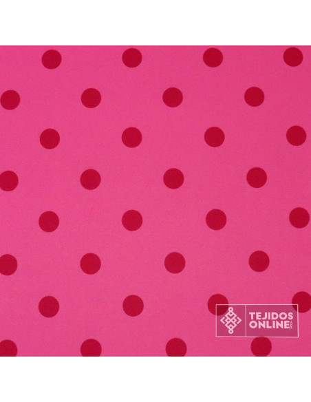 Tela Fucsia Lunar Burdeos - Telas de Flamenca Originales - Imagen 3