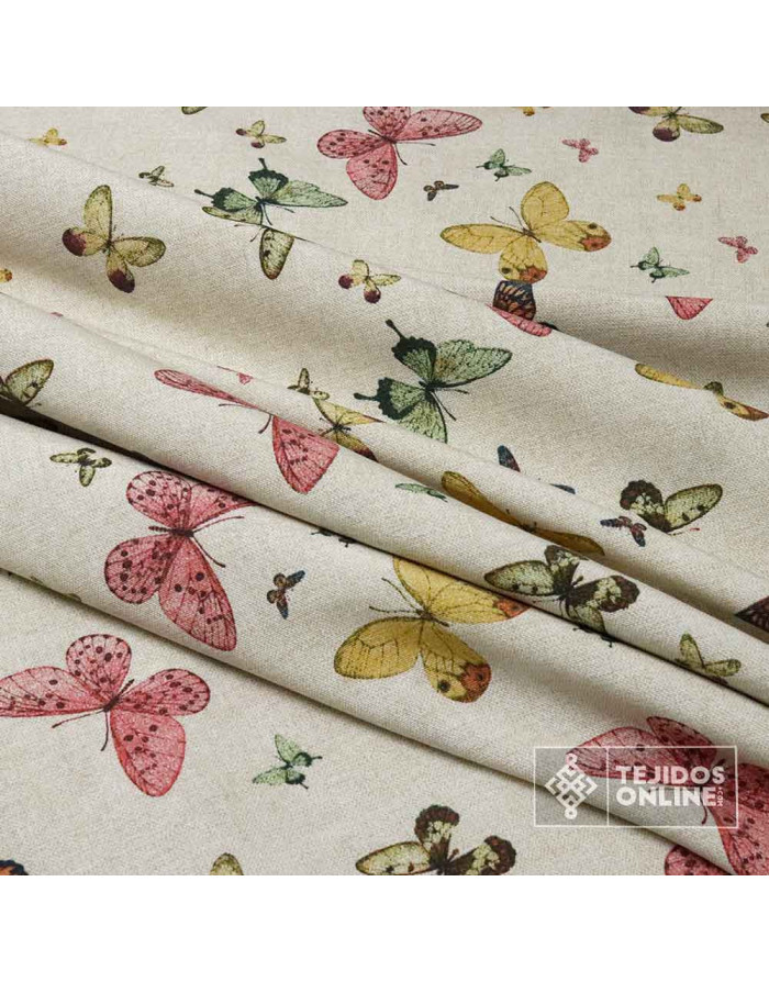 Loneta Mariposas Cuya Tiernas | Telas Infantiles de Mariposas