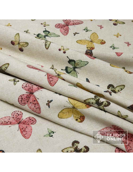 Loneta Mariposas Cuya Tiernas | Telas Infantiles de Mariposas Loneta Mariposas Cuya Tiernas | Telas Infantiles de Mariposas