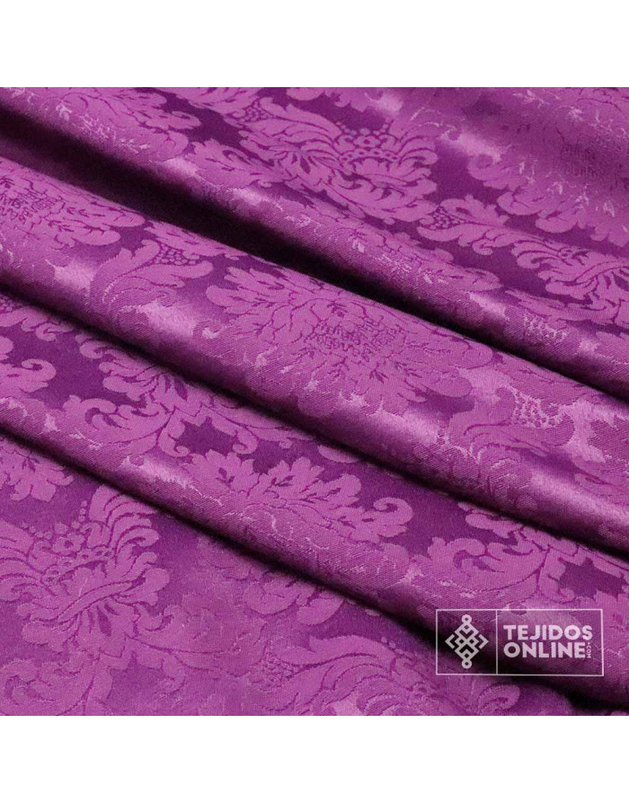 Damasco Berenjena Versace - Telas Cofrades - Telas de Damasco - Imagen 3