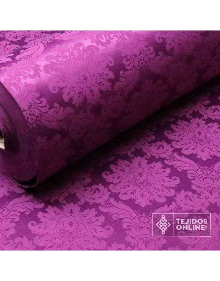 Damasco Berenjena Versace - Telas Cofrades - Telas de Damasco - Imagen 4