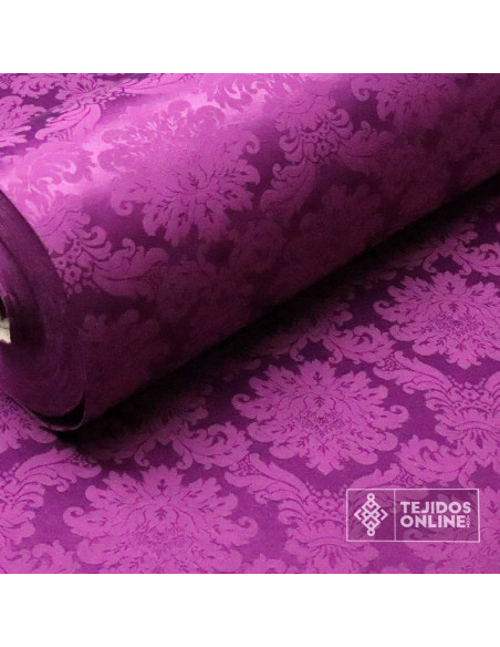Damasco Berenjena Versace - Telas Cofrades - Telas de Damasco - Imagen 4