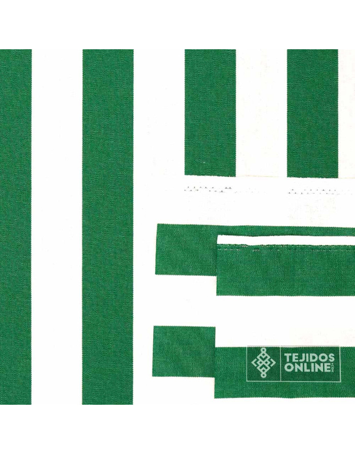 Tela Para Toldo Rayas Amarillas y Blanca Teflón - Toldos - Imagen 4