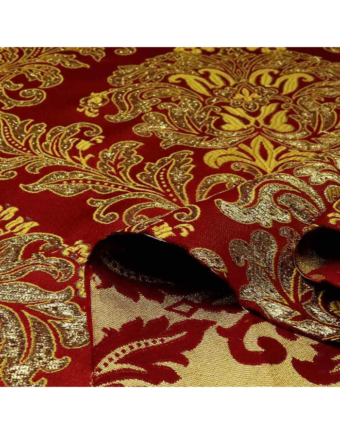 Brocado Cofrade Burdeos - Telas de Cofradía - Tejidos Cofrades - Imagen 2