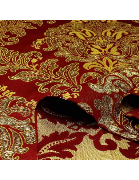 Brocado Cofrade Burdeos - Telas de Cofradía - Tejidos Cofrades - Imagen 2