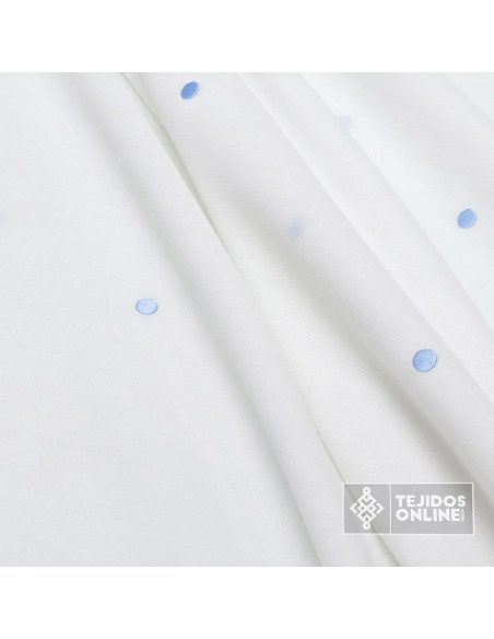 Visillo Panete Celeste - Telas de Visillos Infantiles - Hogar - Imagen 2