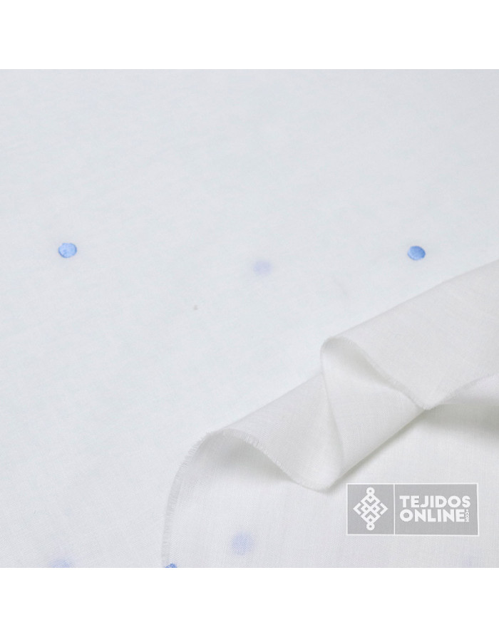 Visillo Panete Celeste - Telas de Visillos Infantiles - Hogar - Imagen 3