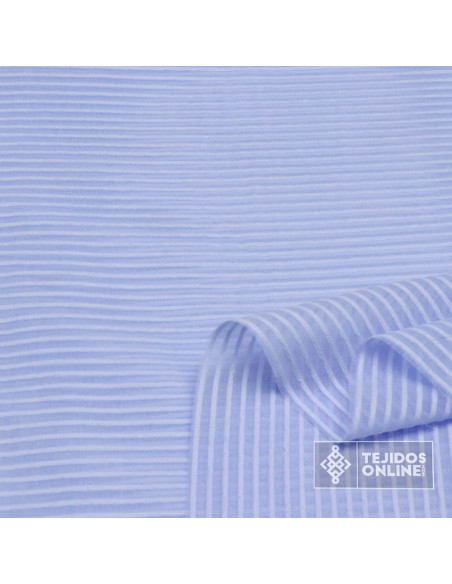 Visillo Celeste Aretas - Telas de Visillo para Niños