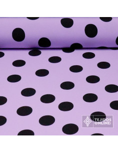 Crespón Malva Lunar Negro Big