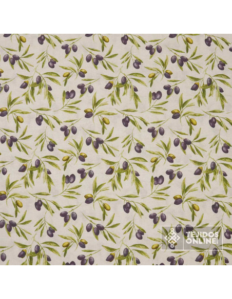 Tela de Aceituna Cuya - Loneta Olivas - Tela para Cocinas Tela de Aceituna Cuya - Loneta Olivas - Tela para Cocinas