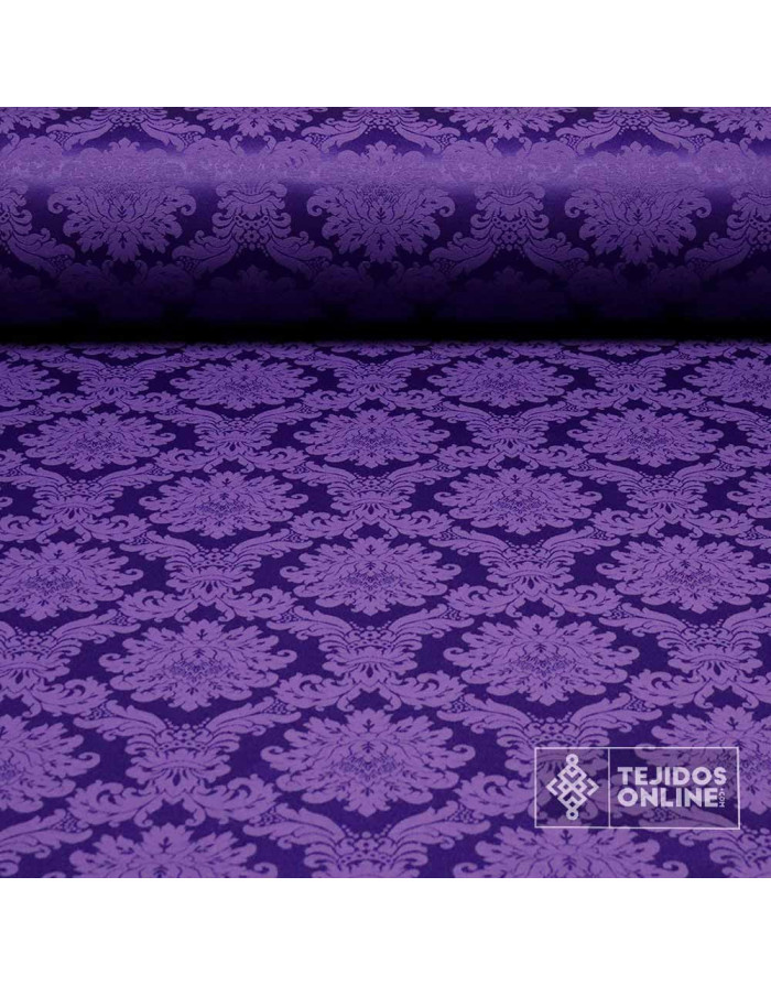 Damasco Morado Versace - Telas Cofrades - Tejidos de Damasco - Imagen 1