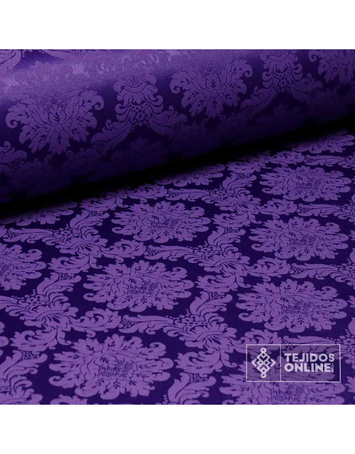 Damasco Morado Versace - Telas Cofrades - Tejidos de Damasco - Imagen 2