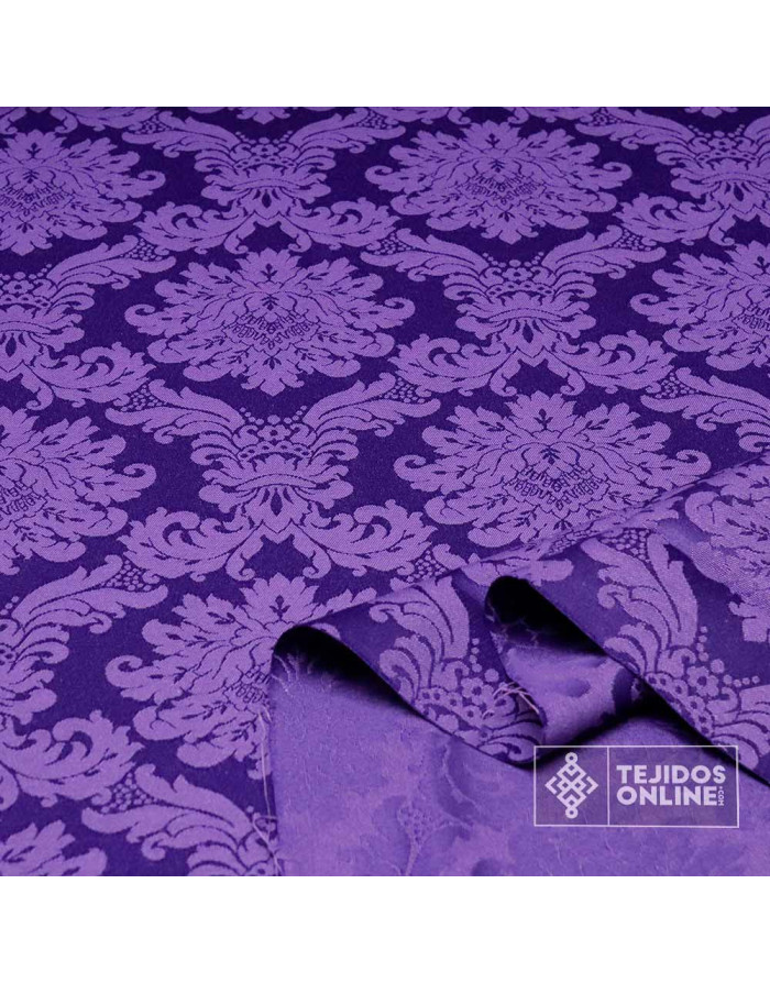 Damasco Morado Versace - Telas Cofrades - Tejidos de Damasco - Imagen 3