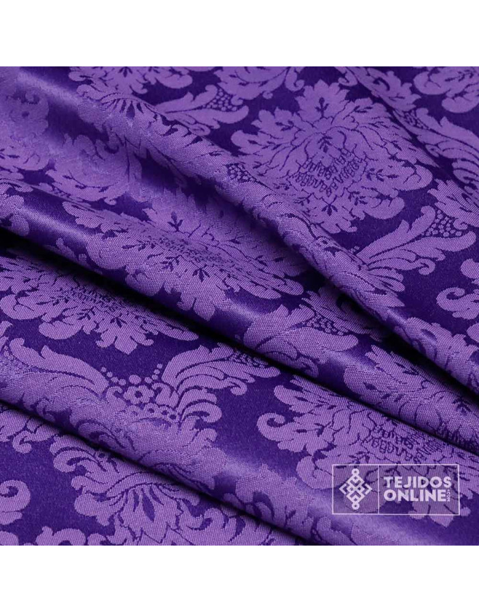 Damasco Morado Versace - Telas Cofrades - Tejidos de Damasco - Imagen 4