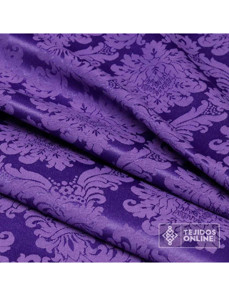 Damasco Morado Versace - Telas Cofrades - Tejidos de Damasco - Imagen 4