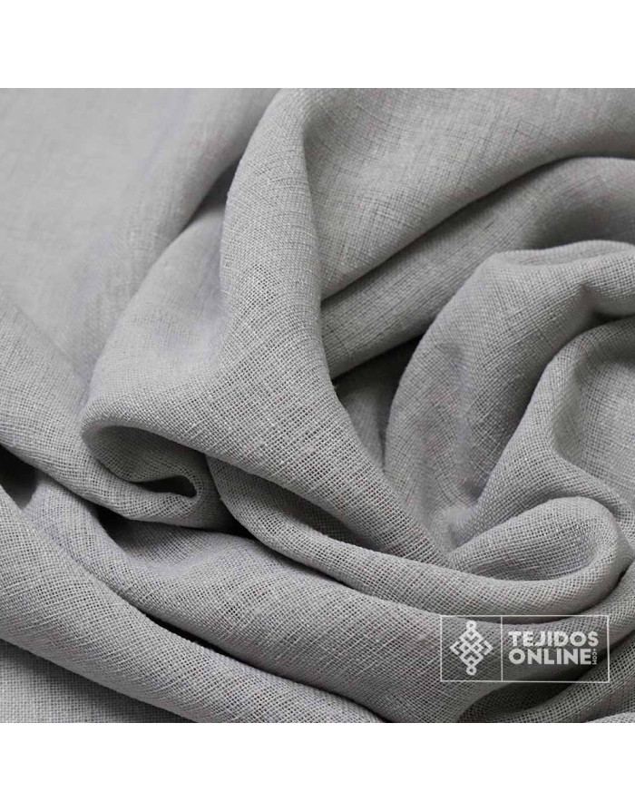 Visillo Cortina Gris - Tela Visillo Gris 3.20m - Perfecta para Hogar