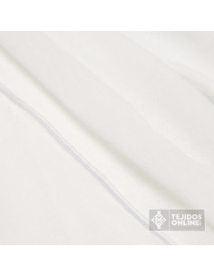 Visillo Cortina Blanco - Tela Visillo Gris 3.20m - Perfecta para Hogar 2